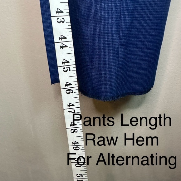 JB Britches Torino Wool Stretch Suit Blue Wool Sz 38R (Pants) 48R (Jacket) - Picture 12 of 16